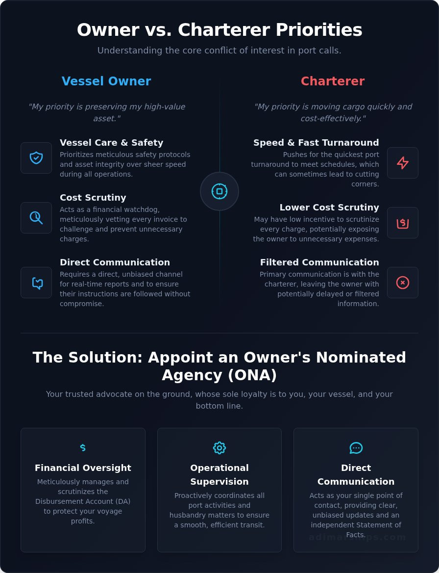 Owner’s Nominated Agency: A Ship Owner’s Guide to Protecting Vessel Interests - Infographic