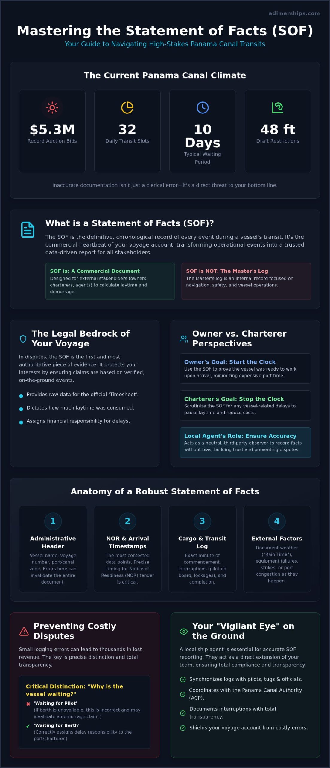 Statement of Facts in Panama Shipping: 2026 Guide - Infographic
